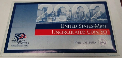 2002 Philadelphia United States Mint Uncirculated Coin Set Cover