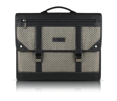 Сумка с короткими ручками компьютерная Joseph Abboud Ten-97 Hartford 13 дюймов - плетеная корзина /кожаная отделка - Изображение 1 из 1