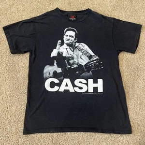 Vintage Johnny Cash Mittelfinger Zion Hemd Herren Größe M - Bild 1 von 6