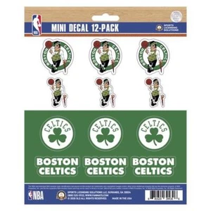 Boston Celtics Mini Decal 12 Pack [NEW] NBA Sticker Emblem Car Truck - Picture 1 of 1