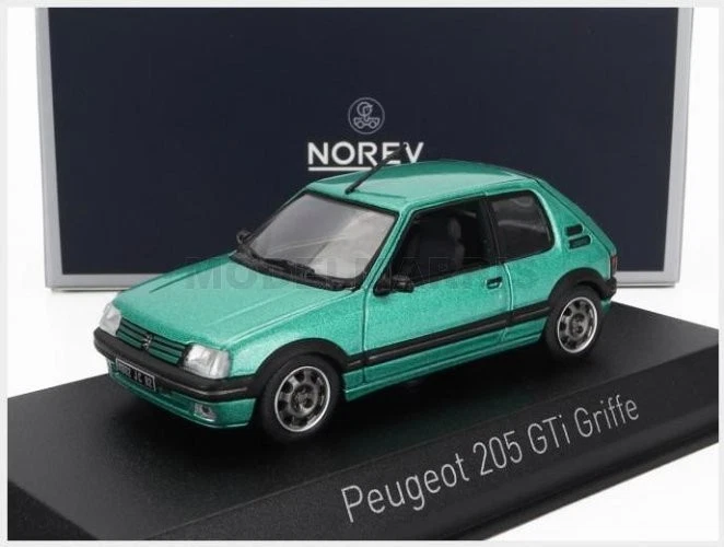 1 43 NOREV Peugeot 205 1.9 Gti Griffe 1990 Green Met NV471722