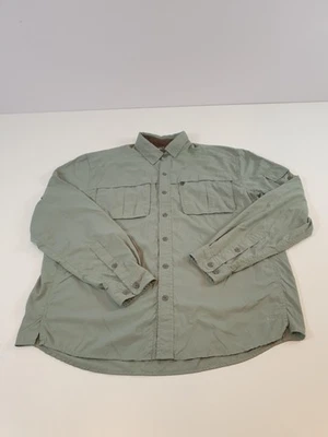 REI Sahara Long Sleeve Shirt Men's Large Button Up Hiking Travel Outdoor - Image 1 of 4