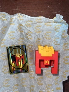 MCDONALD’S MINECRAFT ADULT TOY FRY HELMET, DAMAGED UNUSED CODE CARD & NO BOX - Picture 1 of 1