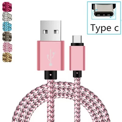 Type C USB C Fast Charge Charger Cable For Samsung S10 S20 S21 S22 S23 Data Cord - Image 1 of 4