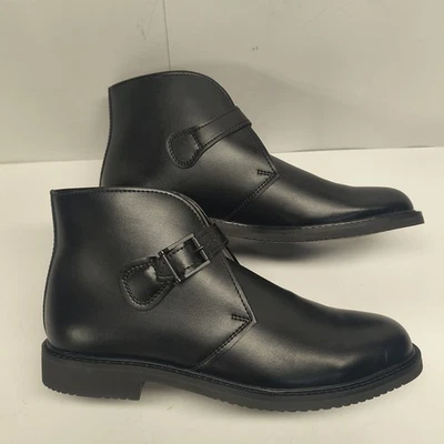 Bota Chukka Bates E01832 Sentinal de cuero negro con hebilla para hombre talla 10 Foto 1 de 4