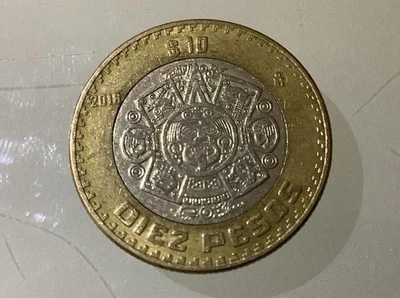 Mexico 10 Pesos 2018 Circulated - Image 1 of 2
