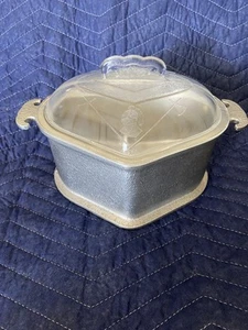 Vintage Wächter Service gehämmert Aluminium Dreieck Bräter Dutch Oven mit Deckel - Bild 1 von 5