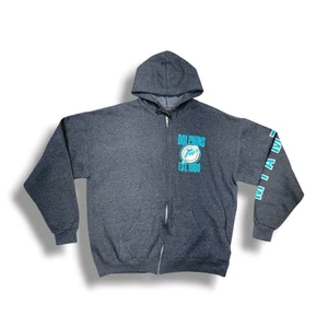 NFL Team Apparel Miami Dolphins Est.1966 Full Zip Up Gray Hoodie Men's XL - Picture 1 of 10