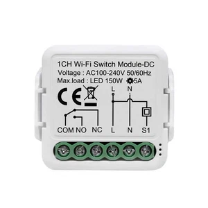 MHCOZY 1 Kanal DC12V 24V AC100-240V Tuya Smart Life app Trockenkontakt WiFi - Bild 1 von 24