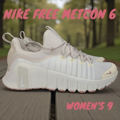Size 9 Women - Nike Free Metcon 6 Workout Shoes (Soft Pearl/Particle Pink) NEW - Image 1 of 4