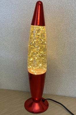 Glitter Lamp, Yellow and Red  - Image 1 of 4