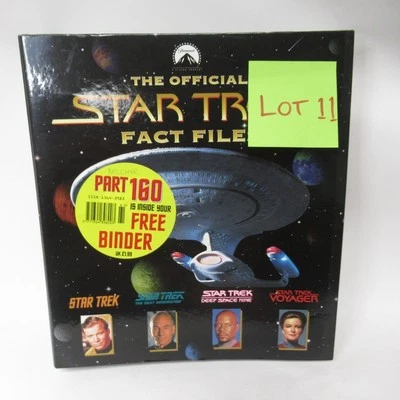 Official Star Trek Fact File Collection Folder Bundle Magazine Files 160 to 175 - Image 1 of 4