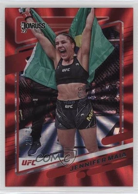 2022 Donruss UFC Holo Red Laser /75 Jennifer Maia #61 - Image 1 of 2