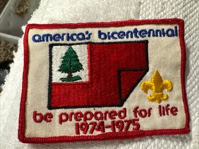 Parche Boy Scouts 1974-75 BSA America’s Bicentennial Be Prepared For Life de colección Foto 1 de 2