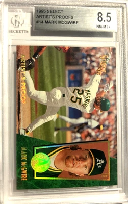 Mark Mcgwire BGS 1995 Select Artist Proof 8,5 con 10 casi nuevo-como nuevo+ Oakland Athletics Foto 1 de 2