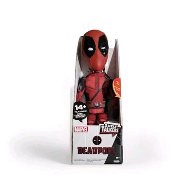 Novo boneco de ação Shelf Talkers 12 polegadas Talking Deadpool puxar cordas pelúcia - Imagem 1 de 4