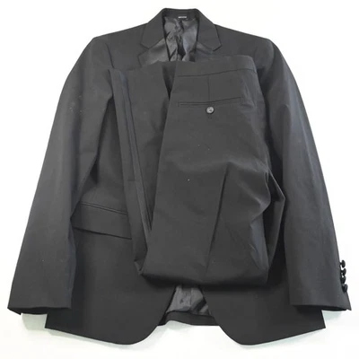J. Ferrar 36R 30x30 Black Slim Formal Mens Jacket Pants Tuxedo - Image 1 of 4