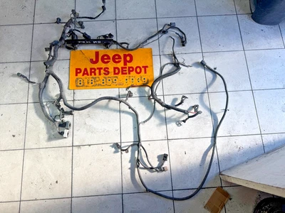 Jeep Wrangler TJ 2002 2,5 L 4 cilindros motor manual y arnés de cableado de batería OEM Foto 1 de 4