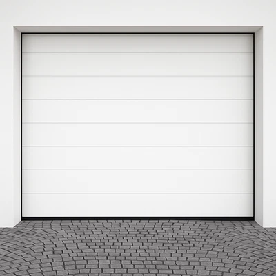 Garagentor Sektionaltor DIY40 Weiß Motor 2 Handsender M Sicke Woodgrain - Bild 1 von 4