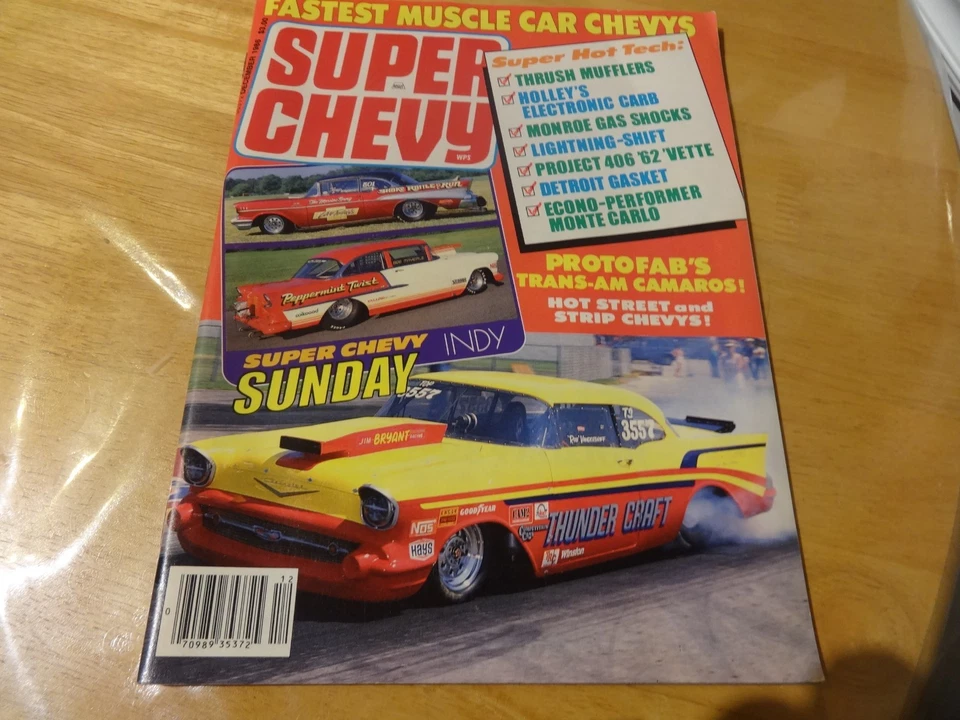 SUPER CHEVY VINTAGE CAR MAGAZINE CHEVROLET  1986  DECEMBER - Image 1 of 1