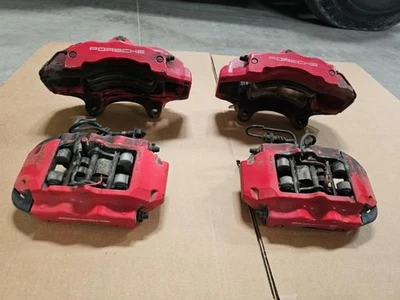 Juego de pinzas de freno Brembos turbo Porsche Cayenne 2006 usadas envío de salida Foto 1 de 4