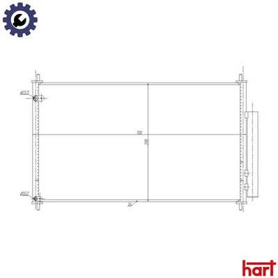 CONDENSER AIR CONDITIONING 636 992 FOR HONDA J37A2/J37A3 3.7L J35A8 3.5L 6cyl - Image 1 of 4