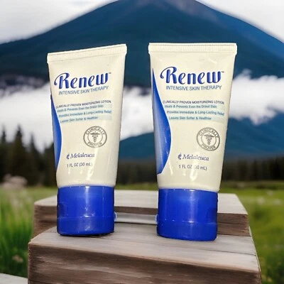 Paquete de 2 lociones hidratantes Melaleuca Renew terapia intensiva para la piel de 1 oz Foto 1 de 4