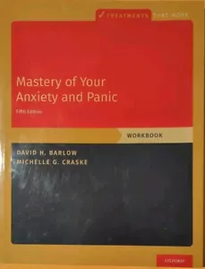 Mastery of Your Anxiety and Panic: Workbook David H. Barlow English Paperback VG - Picture 1 of 6