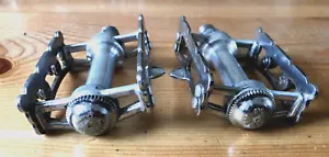 Campagnolo Record Pista Pedals Pair, Silver, VGC, 1970s/80s - Picture 1 of 10