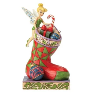 NEW RARE JIM SHORE WALT DISNEY TRADITIONS TINKERBELL STOCKING STUFFER FIGURINE - Picture 1 of 2