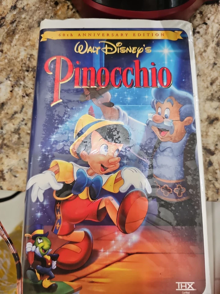 Pinocchio 60Th Anniversary Vhs Tape Never Used ￼ Foto 1 de 1