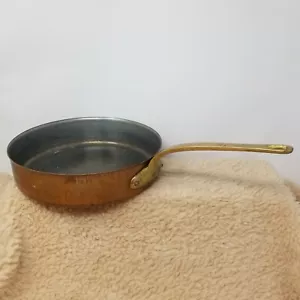 VTG Antique? Copper 9.5 Inch Pan No Lid Unmarked See Pics - Picture 1 of 10
