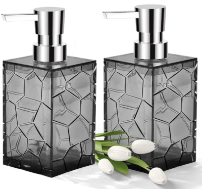 Dispensador de jabón con bomba botella loción baño ducha de mano fregadero plato 2 piezas 10 oz Foto 1 de 4