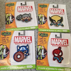 4 Marvel Gutzy Gear Patches Thor Spiderman Wolverine Captain America Patch New - Picture 1 of 8