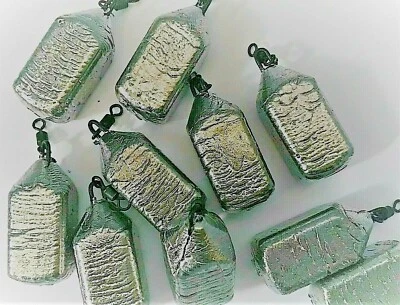 RUSSTHEFISH schwenkbare CHUNKY SQUARE Bleigewicht MEER KARPFEN FLUSSANGELN GEWICHTE BLEI SINKERS