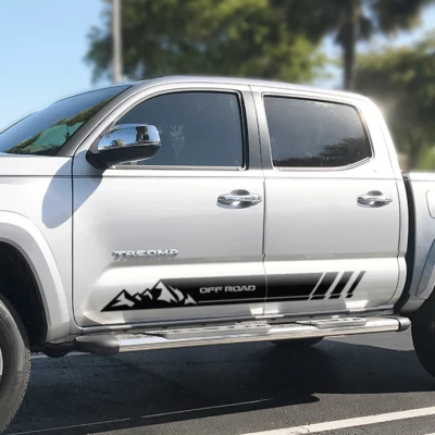 Tacoma Off Road Decals Sidedoor Stripes Vinyl Fit Toyota TRD SR5 sticker s Foto 1 de 2