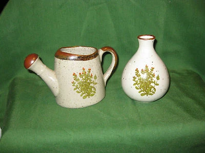 Lindo conjunto de regadera TAKAHASHI miniaturas y florero pequeño San Fran Japón Foto 1 de 4