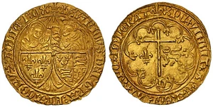 FRANCE. Anglo-Gallic. Henry VI. (1422-50)-(lis) AV Salut d'Or NGC MS66 Elias 271 - Picture 1 of 1
