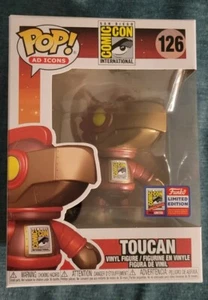 2021 SDCC SAN DIEGO COMIC CON EXCLUSIVE FUNKO POP VINYL AD ICONS TOUCAN # 126 - Picture 1 of 1