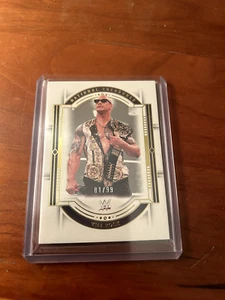 2024 WWE National Treasures Dwayne "The Rock" Johnson Final Boss Legend /99 - Picture 1 of 3
