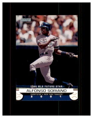 2001 Stadium Club Alfonso Soriano Rookie New York Yankees #182 MINT - Image 1 of 2