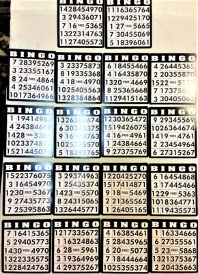 Cartões de bingo reutilizáveis durável placa de cartão fácil leitura 3 pacotes repetidos de 18 total 54 - Imagem 1 de 4