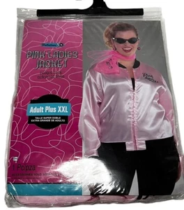 Fabulous 50's Pink Ladies Jacket XXL Plus Size Halloween Cosplay Dress Up - Picture 1 of 2