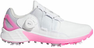 adidas Women's ZG 21 Boa Golf Shoes FW5635 White/Silver/Scream Pink Ladies New