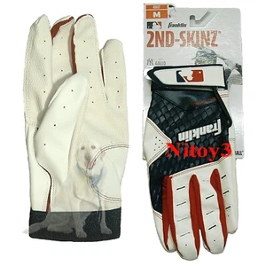 Franklin 2nd-Skinz Batting Gloves Men Medium(base palm to finger tip): 7"-7 1/4" - Picture 1 of 1