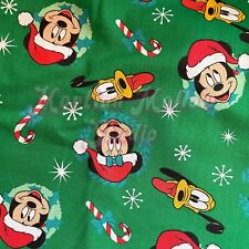 BRAND NEW Christmas Disney Fabric Fat Quarter Xmas Mickey & Friends FQ