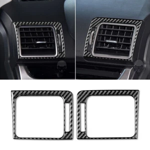 2× Carbon Fiber Side Air Vent Outlet Panel Cover Fit For Subaru Forester 2013-18 - Picture 1 of 12