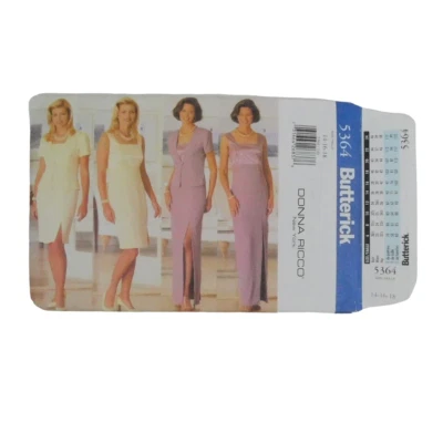 Butterick 5364 Misses Petite Jacket Dress Sewing Pattern Size 14-18 Uncut Empire - Image 1 of 4