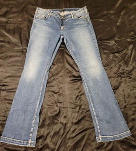Silver Elyse Slim Boot Women's Jeans Tagged 36x35 Actual (39x35) INV.#T-17 - Picture 1 of 8