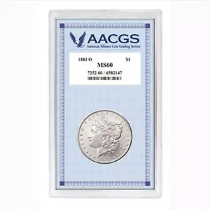 American Coin Treasures 7346 1883-O Morgan Dollar Graded MS60 - Picture 1 of 1